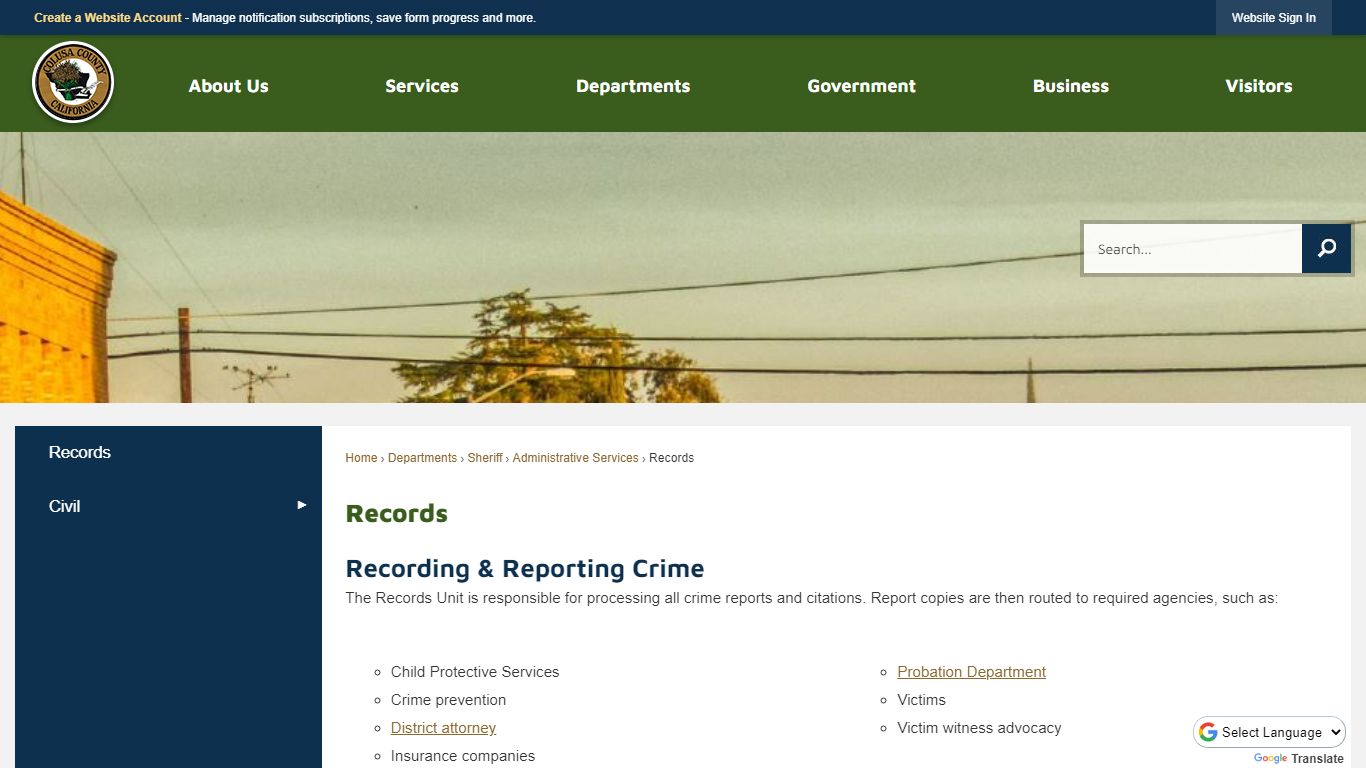 Records | Colusa County, CA - Official Website